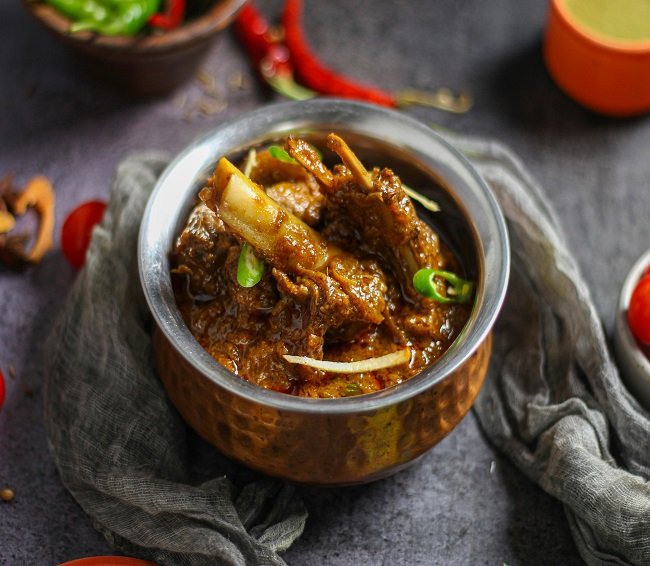 Traditional goat curry at TandoorTales Indian restaurant